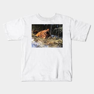 Scottish Highland Cattle Calf 1925 Kids T-Shirt